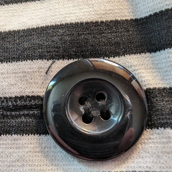 ELLEN TRACY BLAZER jacket Sz MEDIUM striped NAUTICAL VIBES OFFICE PREPPY **WOW** - Picture 3 of 12